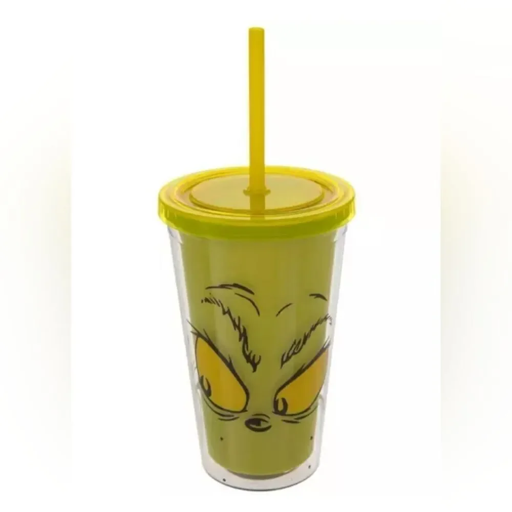 New Dr. SEUSS Grinch Christmas Face Tumbler
